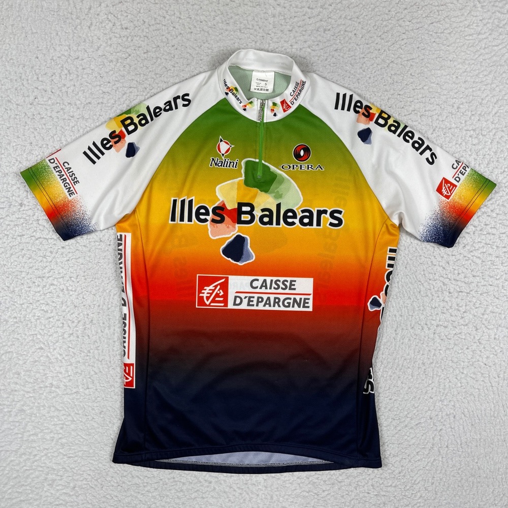 Nalini Cycling Jersey Mens 5 Multi Illes Balears Caisse d'Epargne Short Sleeve